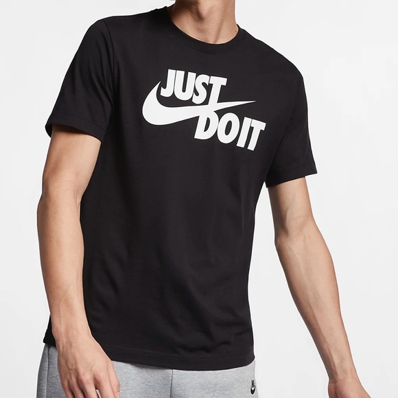 Nike Other - Nike Sportswear Just Do It Men’s T-Shirt Black/ White Large